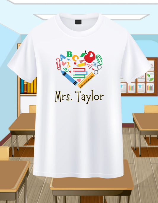 School Supply Heart-
