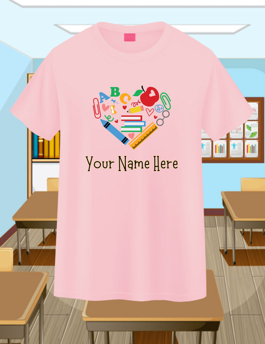 School Supply Heart-