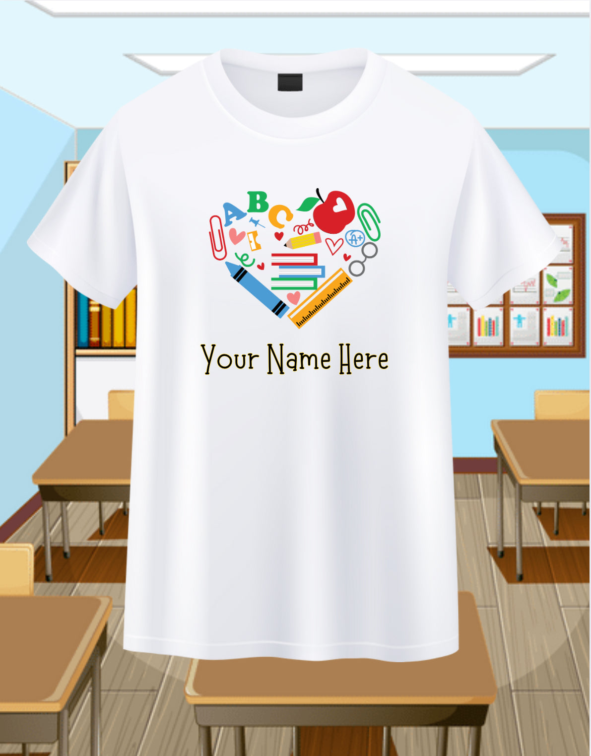 School Supply Heart-