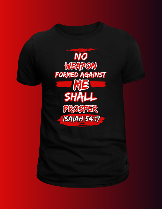 Isaiah 54:17 T-Shirt Red